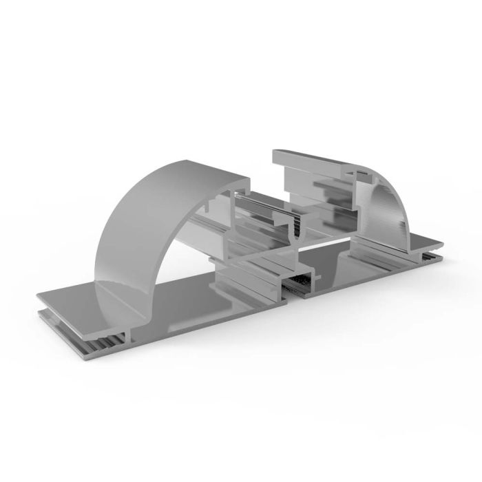 LED Backlit or Edgelit Textile Profile, Double sided 160x48mm