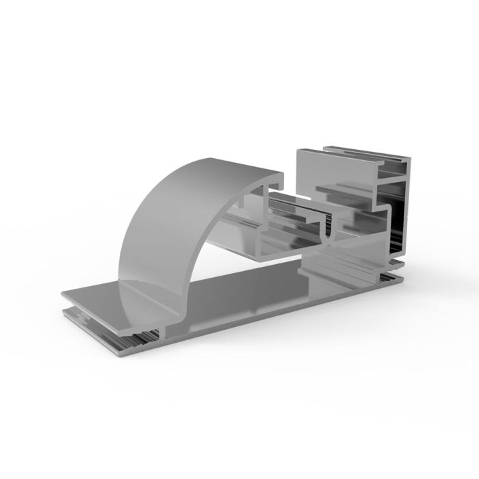 LED Backlit or Edgelit Textile Profile, Single sided 120x48mm