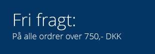 Gratis fragt af skilte ved køb over 750 DKK